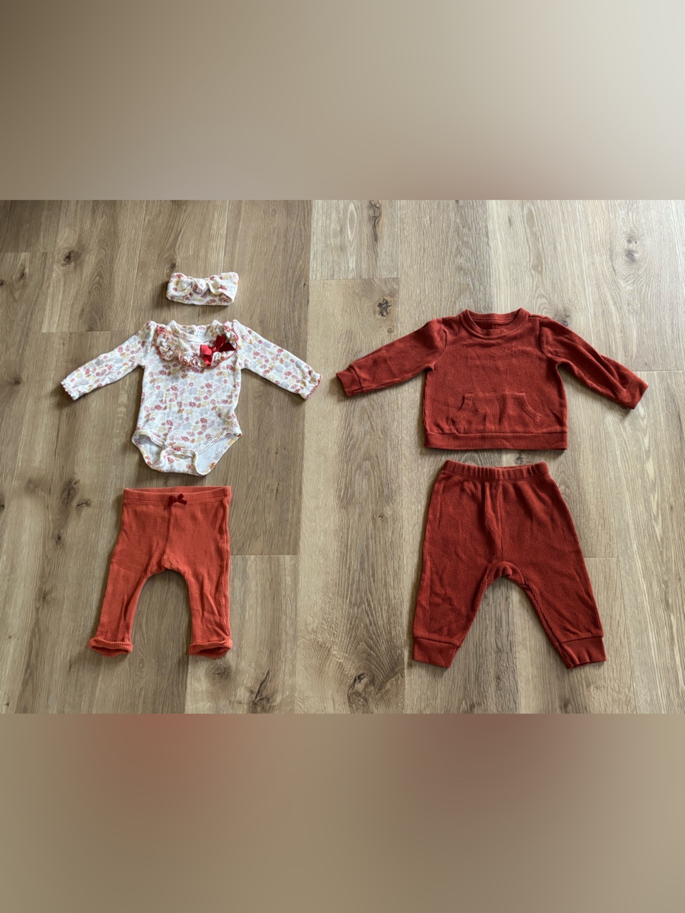 🍂 Baby Girl Fall Outfit Bundle | 6–9 Months
